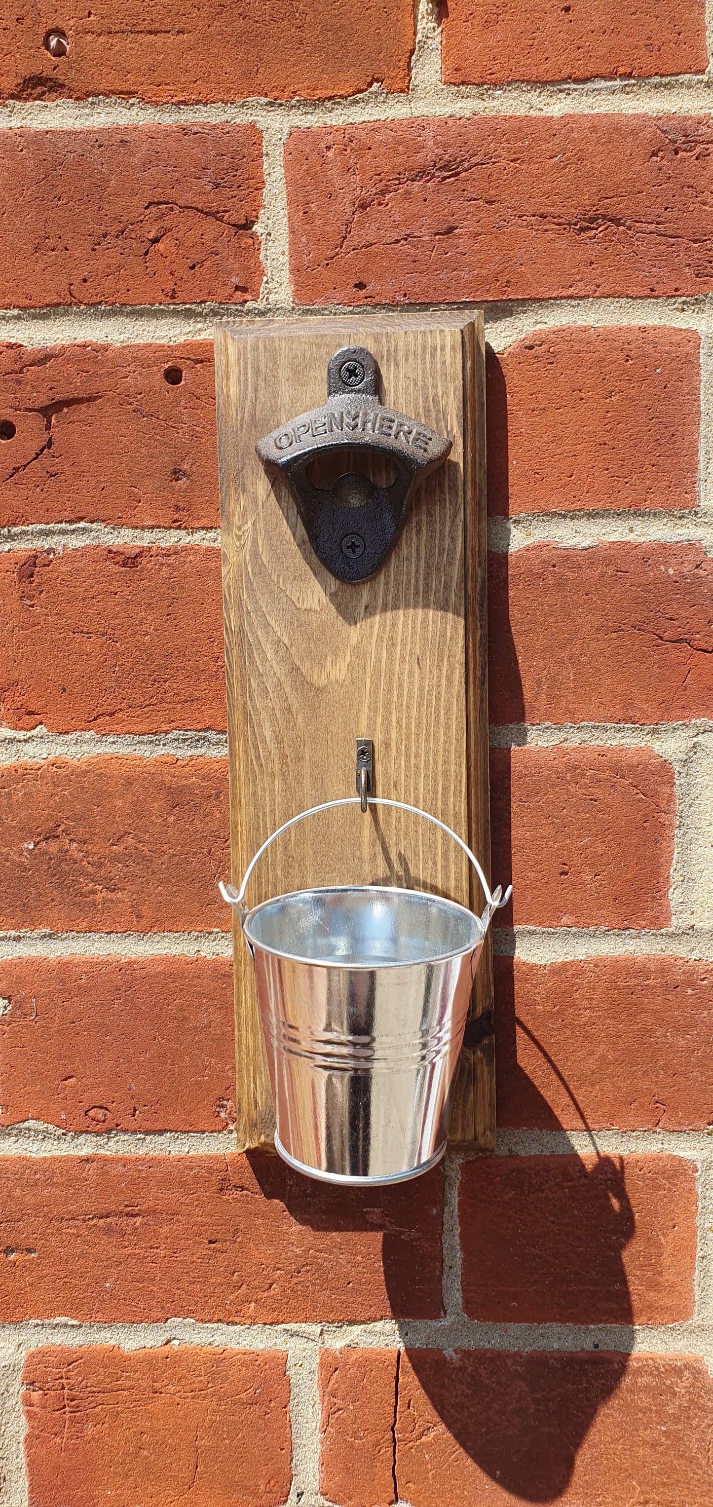 Standard Bottle Opener With Cap Catcher Bucket