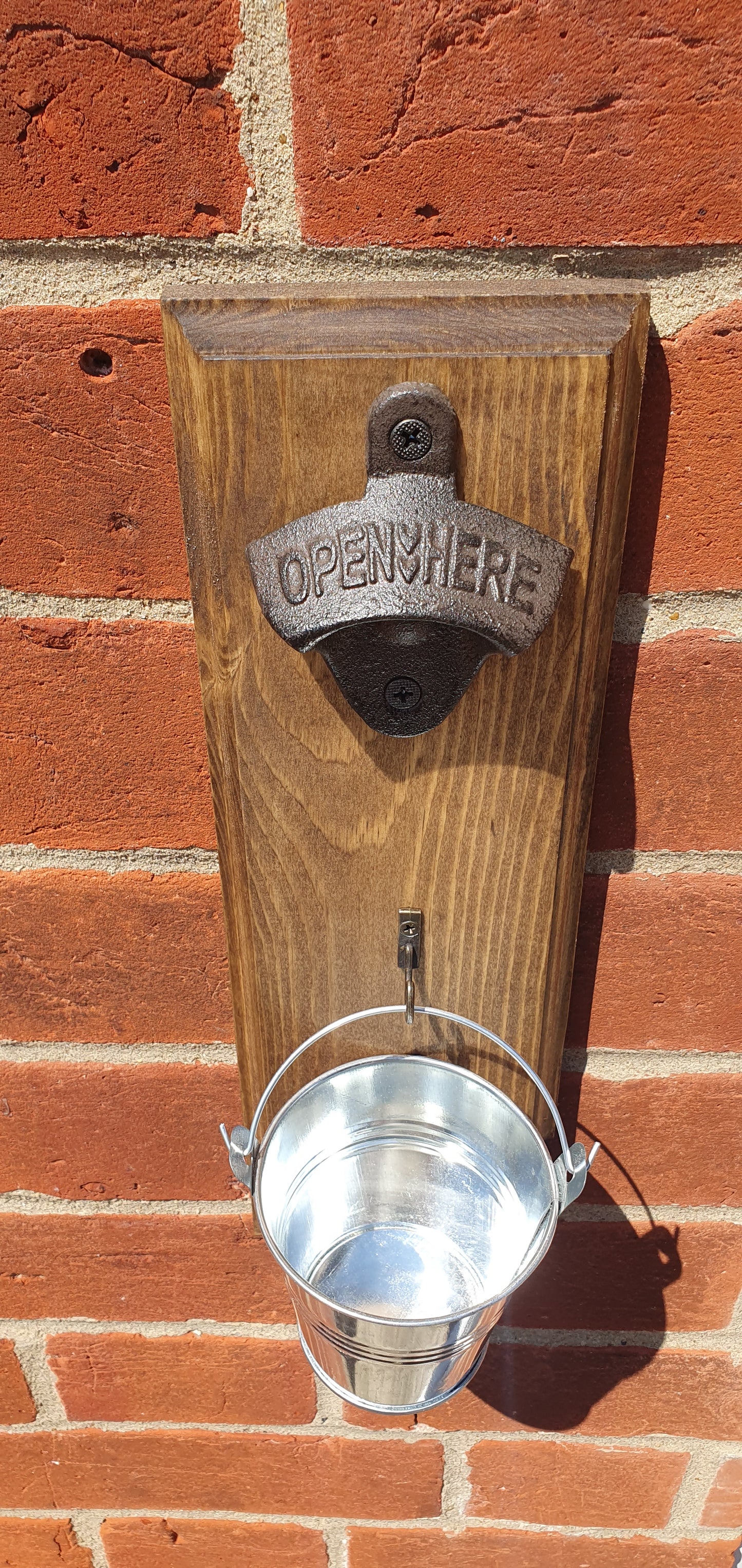 Standard Bottle Opener With Cap Catcher Bucket