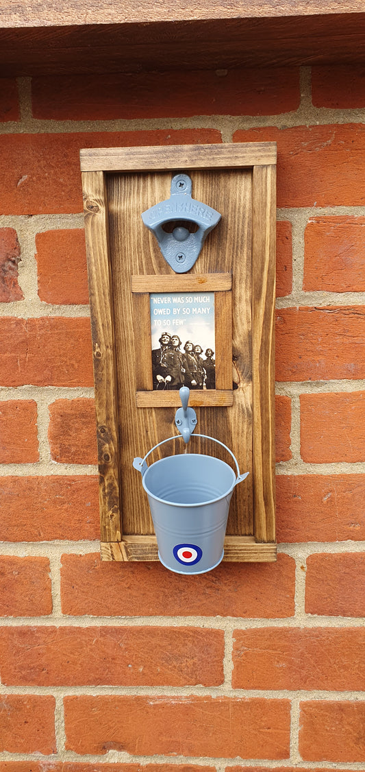 RAF rustic wall mounted bottle opener