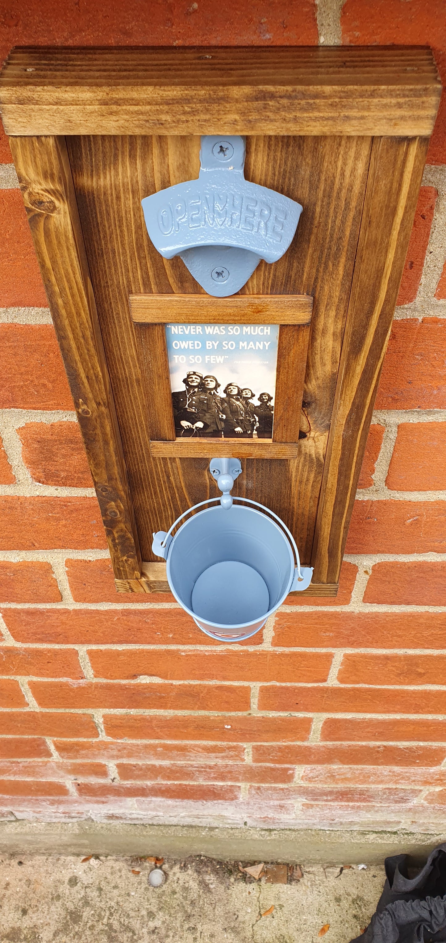 RAF rustic wall mounted bottle opener